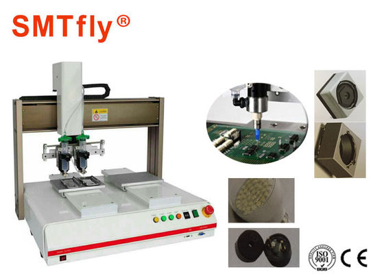 中国 二重テーブルの仕事SMTのはんだののりディスペンサー機械、接着剤の分配システムSMTfly-322 サプライヤー