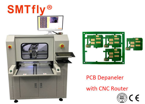 中国 80mm/Sの0.1mmの切断精密のCNC PCB Depanelingのルーター機械だけを立てて下さい サプライヤー